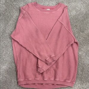 Aerie Dusty Rose Crew Neck Sweater